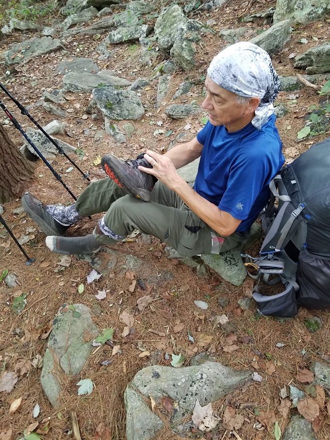 Damn! Broke my little toe on my left foot. Good thing we only had a few more days left on the trail!