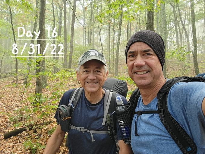 17 mile day...and ready for a party!