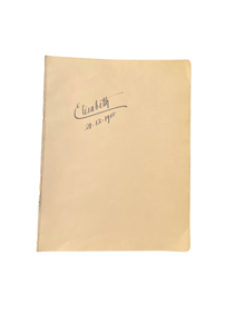 Signature of Queen Elisabeth of Belgium 
