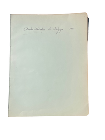 Signature of Prince Charles of Belgium  