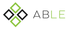 ABLE logo of 2 green and 2 grey squares