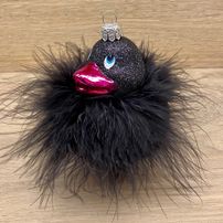 Ente schwarz quadratsich
