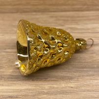 Glocke gold quadratisch