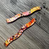 Wavy Rectangle Earrings