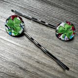 Shamrock Bobby Pins