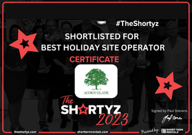 Shortlisted for best holiday site operator Acorn Glade york