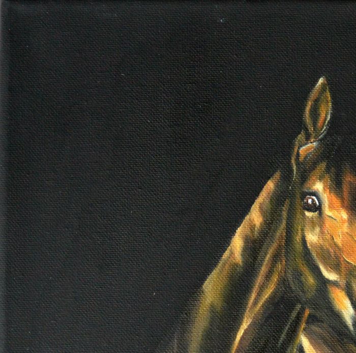 V-AE0007- Les détails font la perfection mais la perfection n'est pas un détail. (Léonard de Vinci) (huile au pinceau 30/30)
