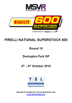 Not a bad round, Qualified 8th and finished the race 8th. Weekend didn't get off to the best of starts, crashing at Coppice after only 4 laps in 1st practice, still 14th overall. Big thanks to Andi and Neil at Moto Central for getting me a replacement helmet back to track before FP2. 2nd practice stayed on for 10th.