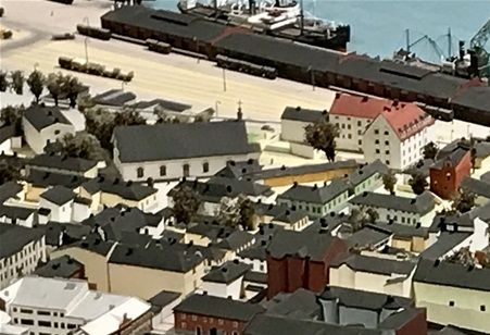Viipurin pienoismallista Linnoituksen kaupunginosa
Kuva PV