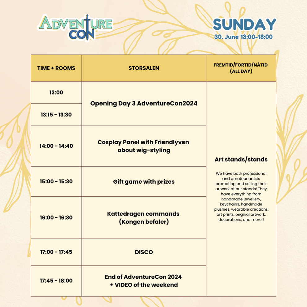 DAY 3 SUNDAY