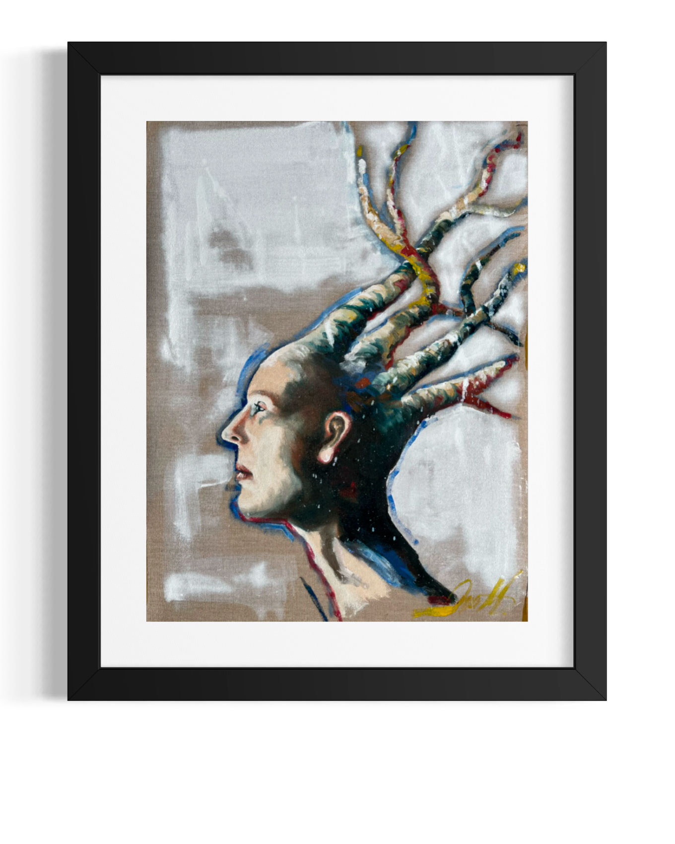 Maleri associationer kommer i farver 32x42 cm
