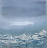 Vinter ved kysten 19x19 cm  