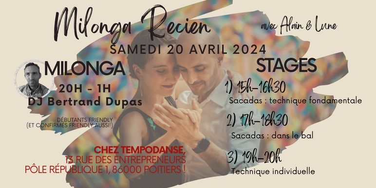 Milonga Recien A l'un et l'une Tango