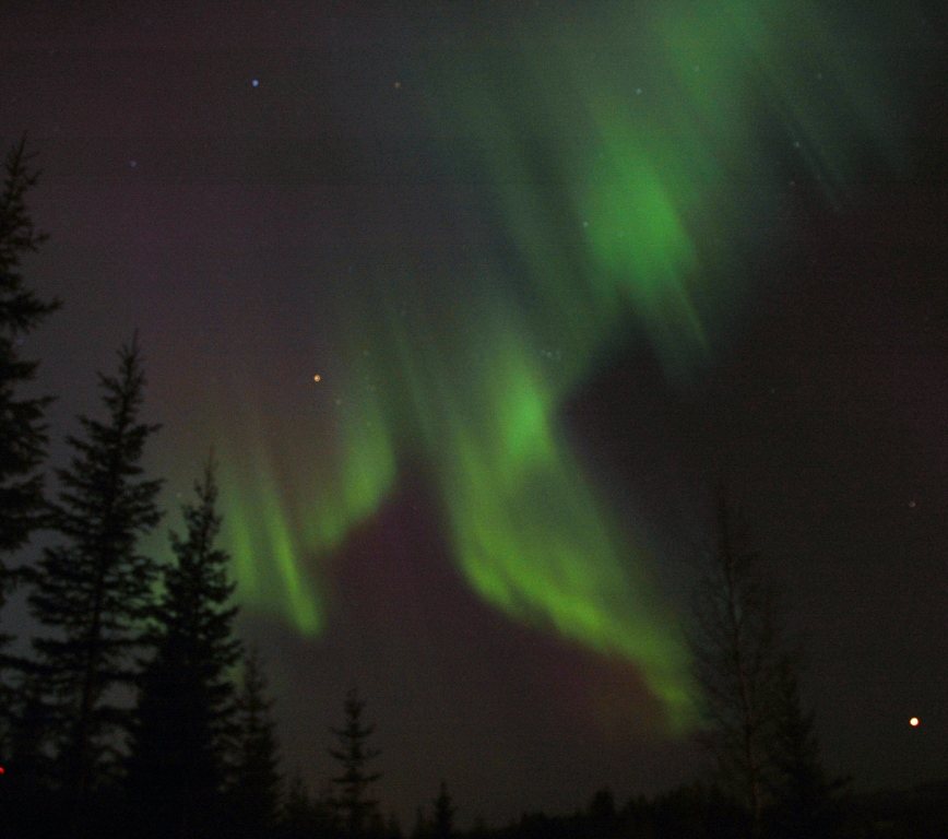 Northern lights seen from our home