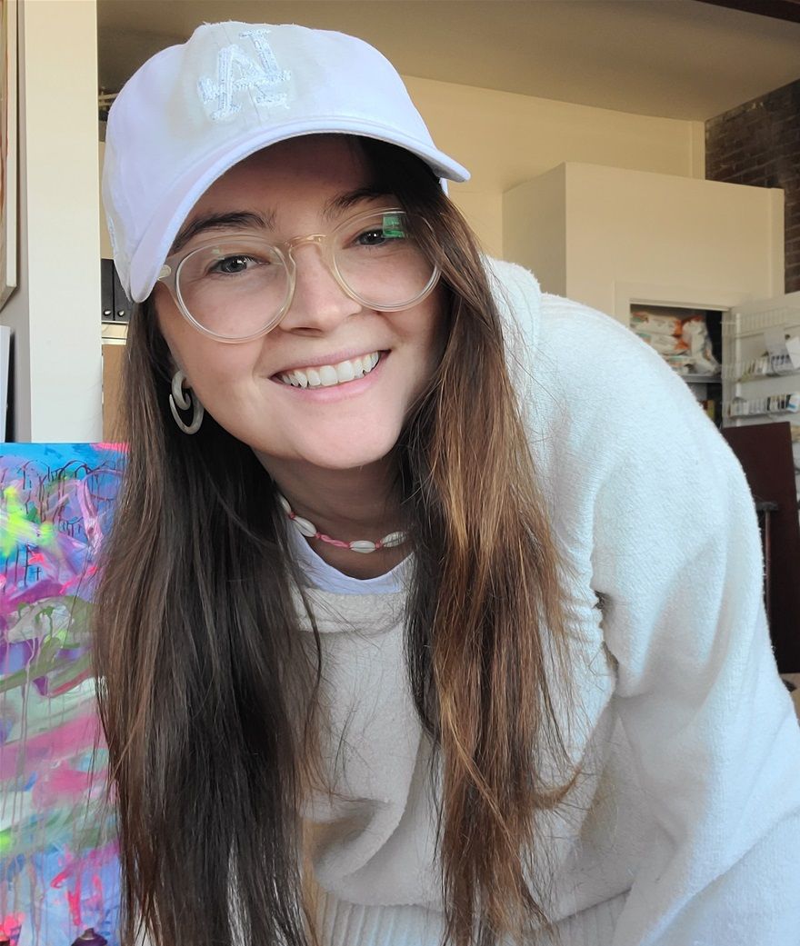 Artist in their Home Studio