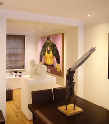 Installation View of "R101" with painting by I Nyoman Masriadi