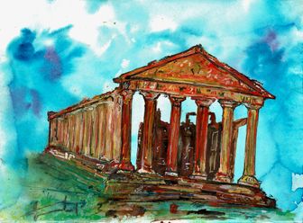 THE TEMPLE OF CONCORDIA, AGRIGENTO, SICILY