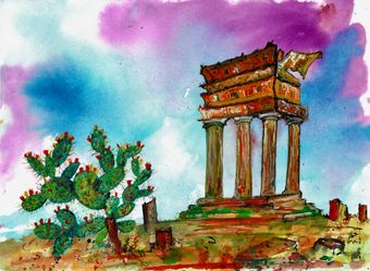 DESERT ECHOES (THE TEMPLE OF THE DIOSCURI, AGRIGENTO)