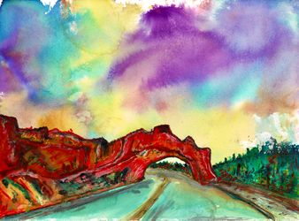 PURPLE RAIN - RED CANYON TUNNEL TRAIL, UTAH