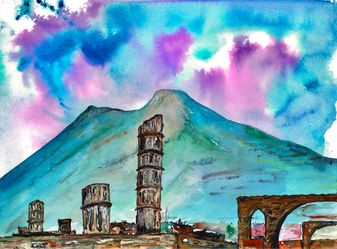 POMPEII WITH VESUVIUS
