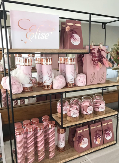 Elise doopsuiker droogbloemen geboorte doosjes potjes glas kurk tube bellenblaas Hulshout