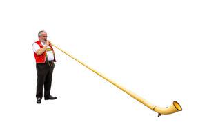 Alphornplayer