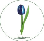 holztulpe-blau-weiß