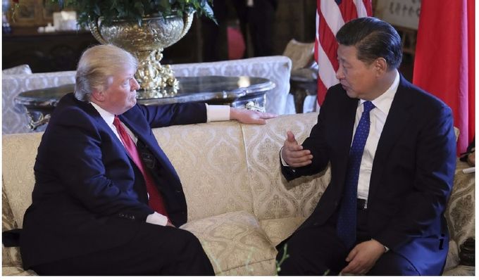 Trump e Xi Jinping a colloquio nella Great Hall of the People