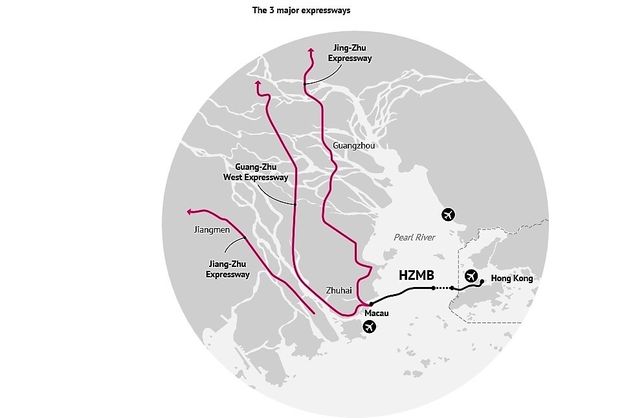 Il ponte come parte di un complesso reticolo di connessioni stradali e ferroviarie