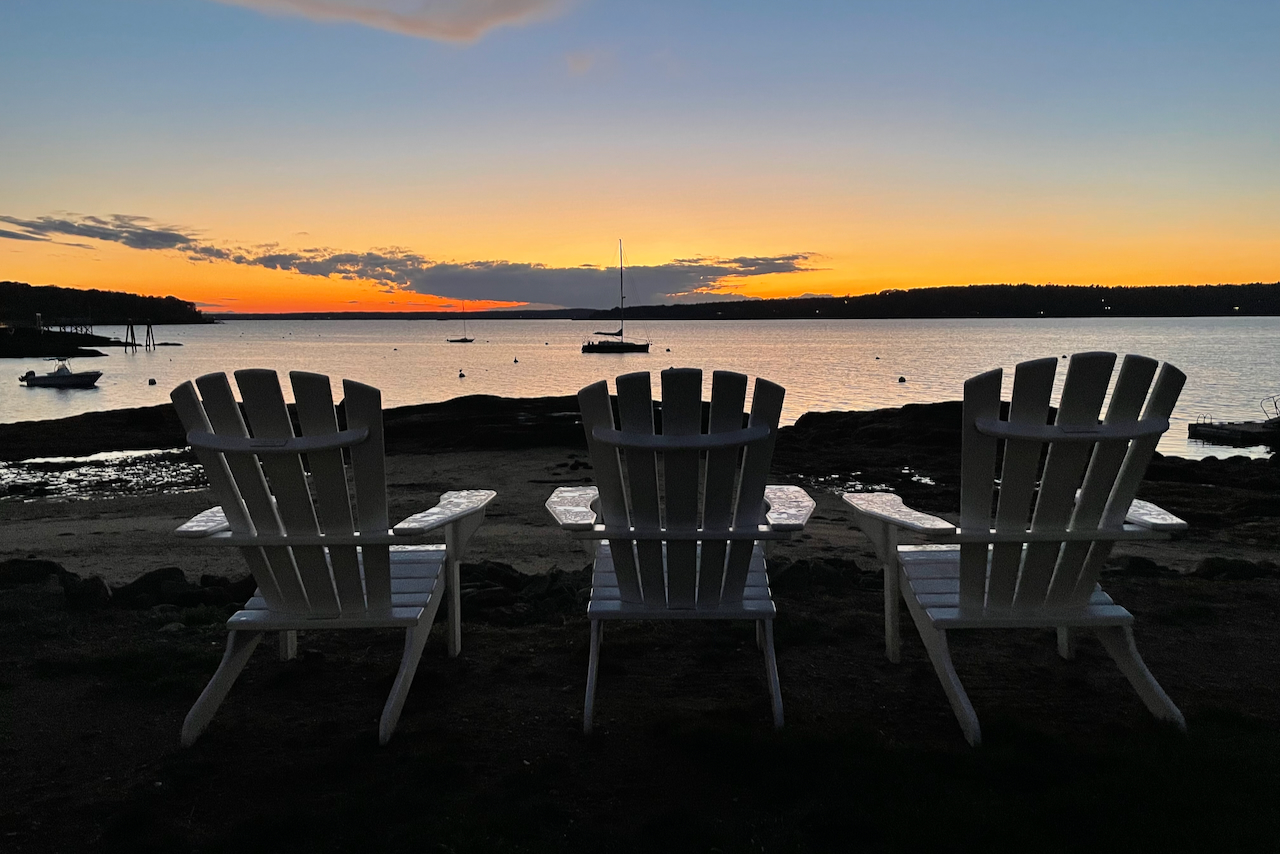 Abendhimmel über der Linekin Bay