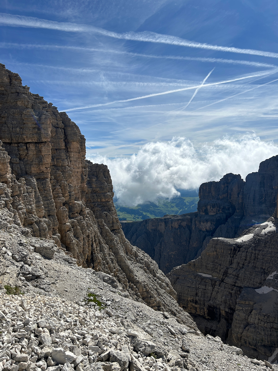 Ausblick beim Aufstieg zum Gipfel