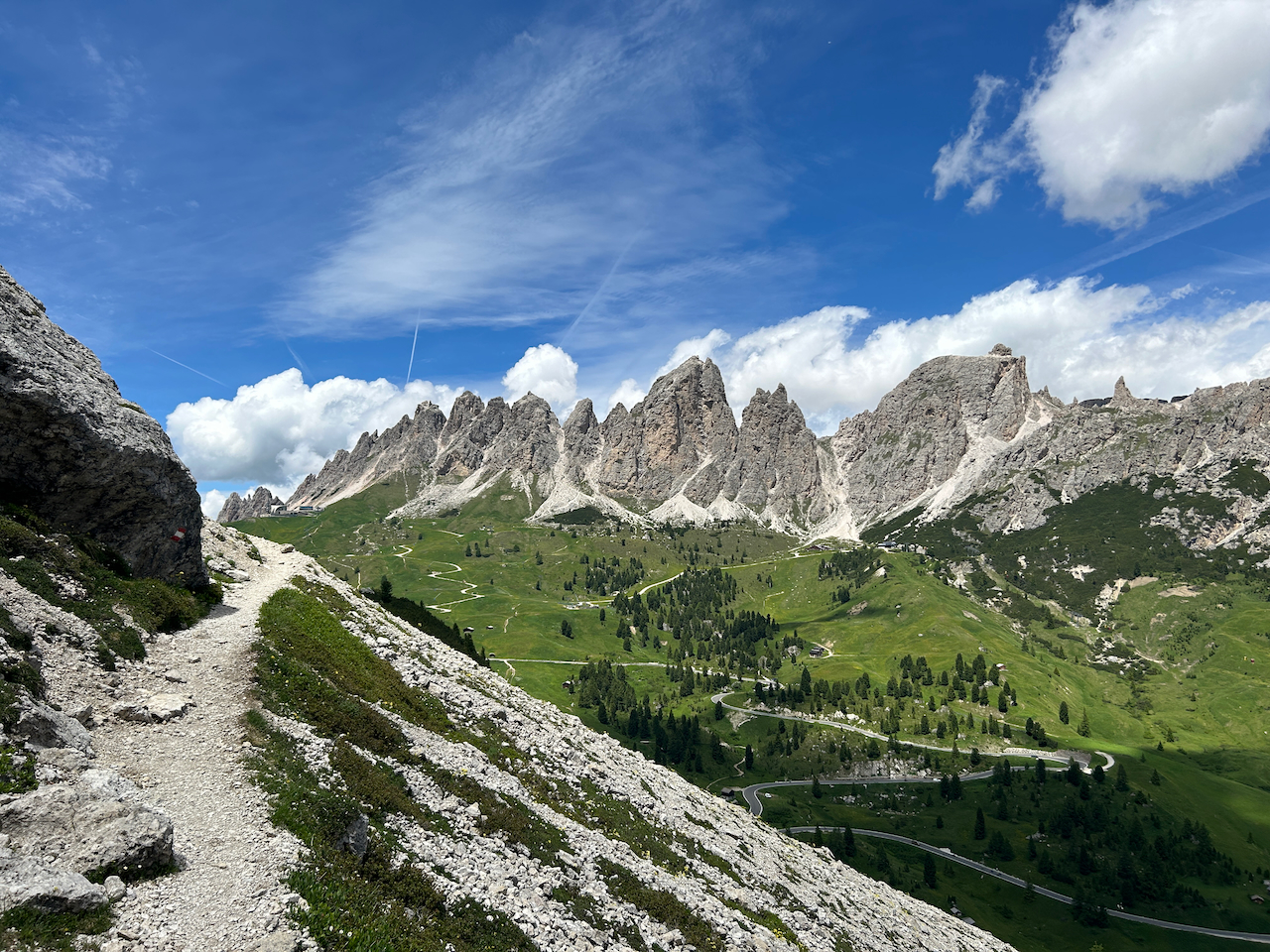 Cir-Spitzen, Grödner Joch