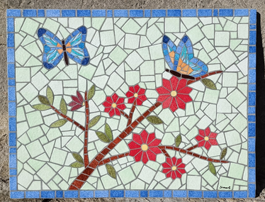 papillon en mosaique