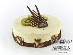 Vit choklad & Kiwi Moussetårta