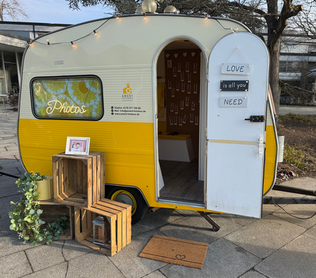 Vintage Fotobox Wohnwagen 