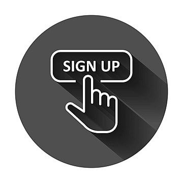 pngtree-flatstyle-finger-cursor-signup-icon-on-black-background-vector
