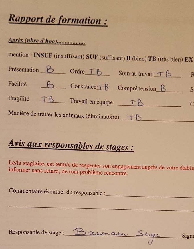 Stage au refuge/pension de l'Oasis des Vétérans à Vaulruz
