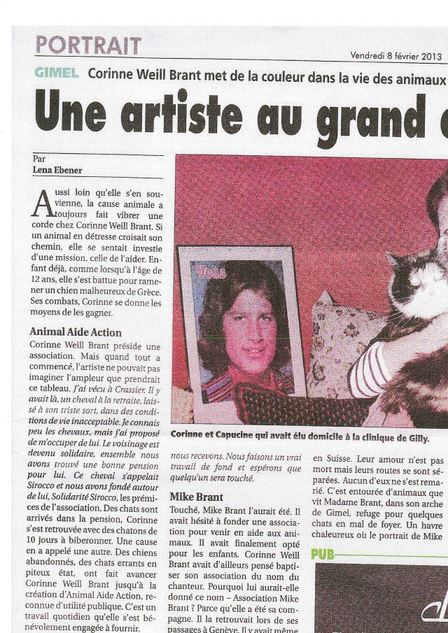 Article apparu dans le journal L'ÉCHO ROLLOIS le vendredi 8 février 2013