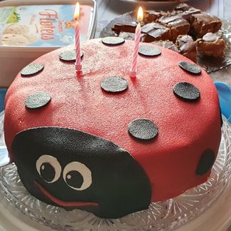 Marihønekake til barnebursdag.