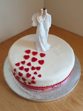 Enkel bryllupskake
