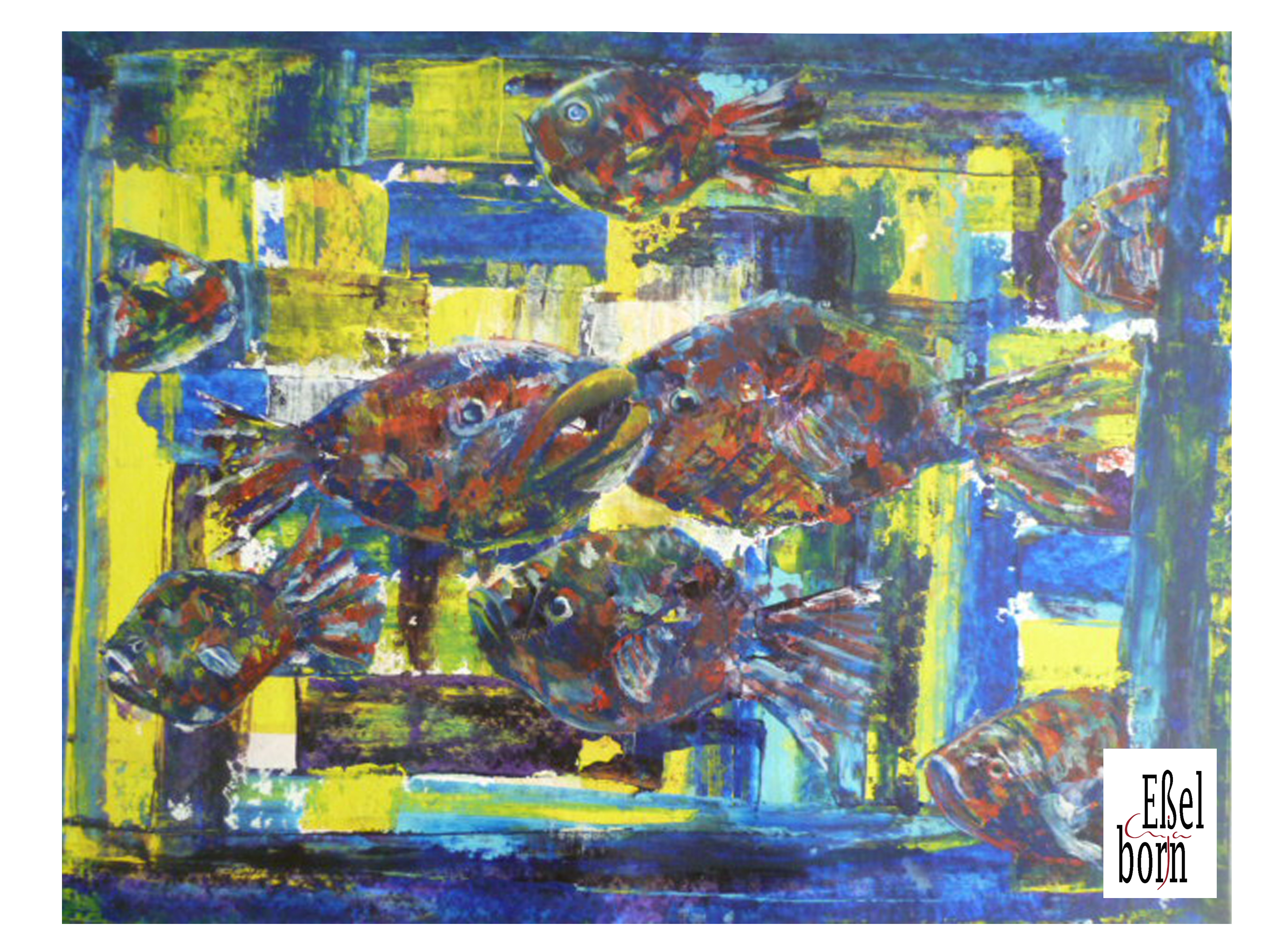 Fischig_Acryl_gespachtelt_2018_40*30