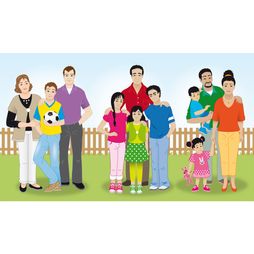 gezinnen ouders vader moeder kinderen jongens meisjes buurt