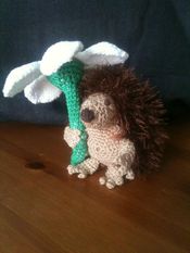 Egel met bloem (haken)