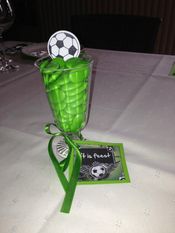 Themafeest voetbal tafeldecoratie