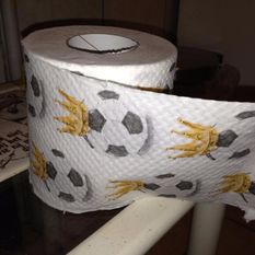 Themafeest voetbal wc papier