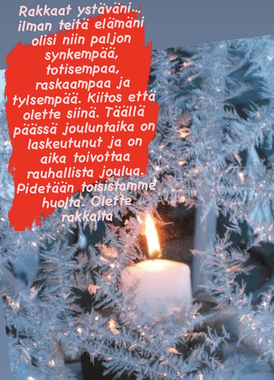 Hyvää joulua kaikille