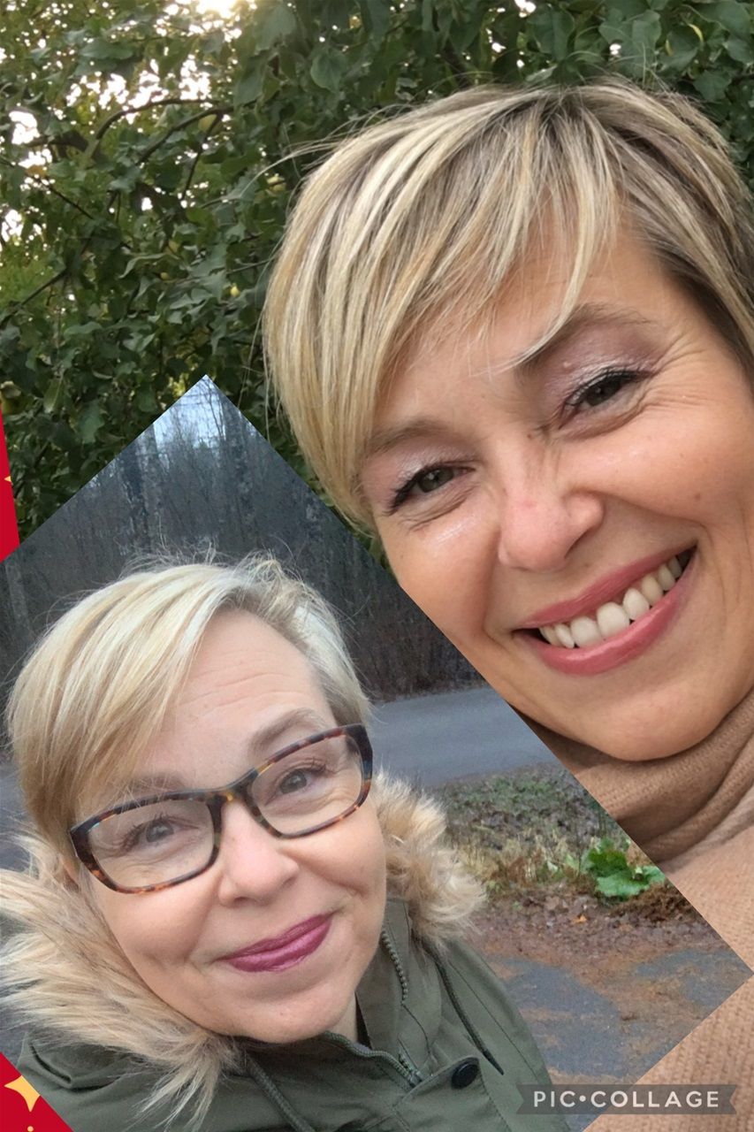 10 vuoden ikäero näkyy naamasta
