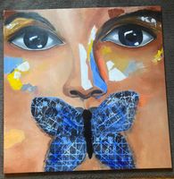 The beautiful art of keeping silence. Akryl 100x100cm