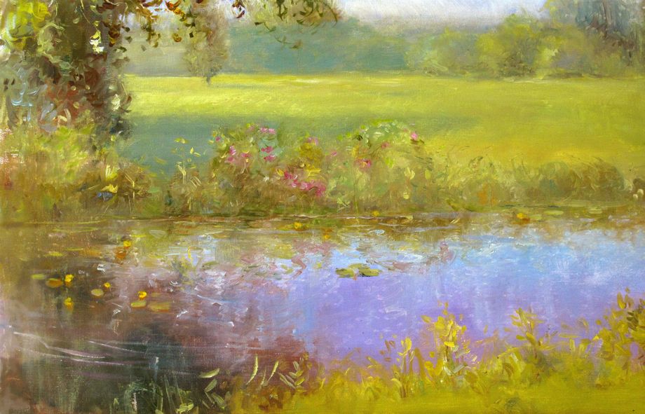 Lumiére du matin,  huile sur toile 2012 