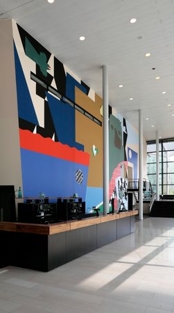 Part of mural Willem Burger Foyer at De Doelen Rotterdam © Anuli Croon 2024 Part of mural Willem Burger Foyer at De Doelen Rotterdam © Anuli Croon 2024